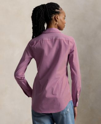 Women's End-On-End Stretch Slim Fit Cotton Shirt