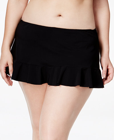 Profile by Gottex Plus Size Ruffled Swim Skirt