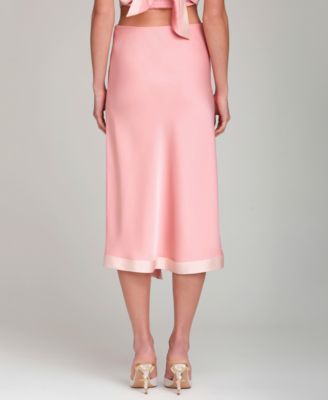 Women's Asymmetrical Wrap Midi Skirt