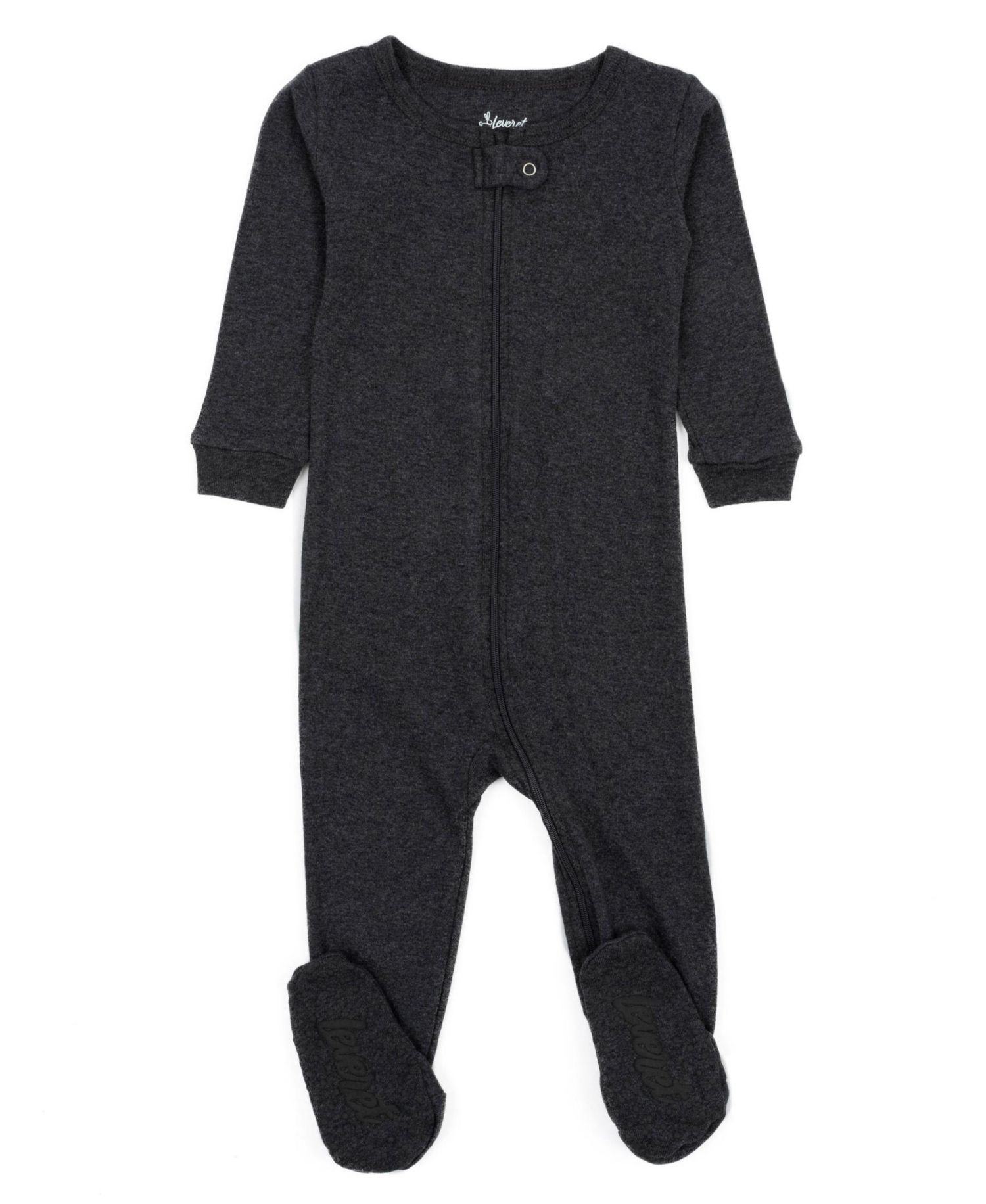 Toddler Matching Family One Piece Footed Cotton Long Sleeve Solid Color Pajamas 2T-5T