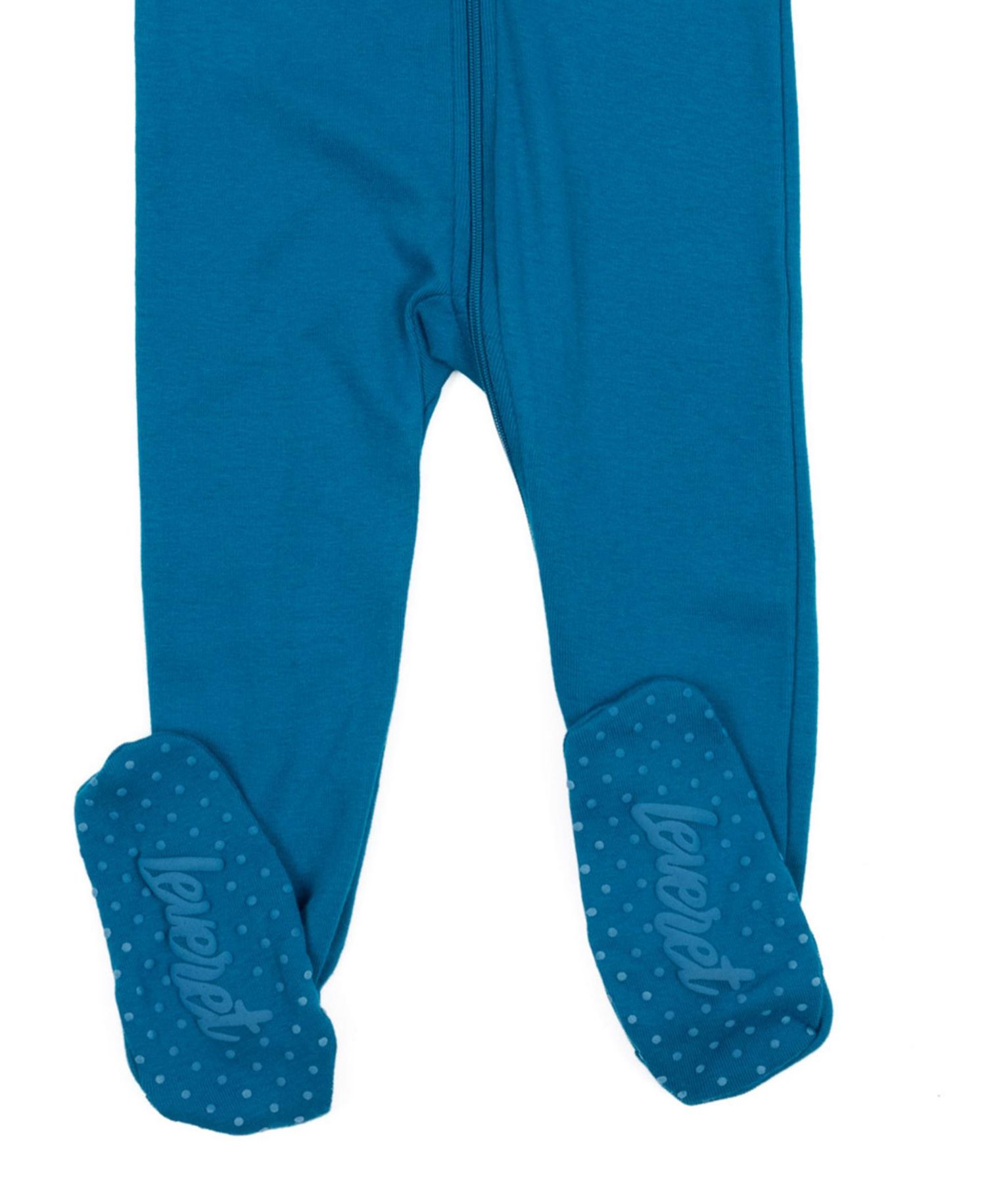 Toddler Matching Family One Piece Footed Cotton Long Sleeve Solid Color Pajamas 2T-5T