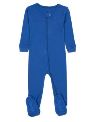 Toddler Matching Family One Piece Footed Cotton Long Sleeve Solid Color Pajamas 2T-5T