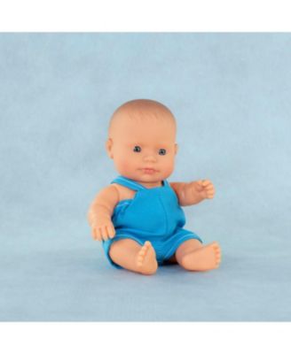 Baby Doll Caucasian Boy 8 1/4 inches in polybag. Made in Spain with Vanilla Scent. Anatomically Correct. My Friends and Me Collection