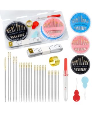 90pcs Hand Sewing Set Embroidery Threaders Removal Thimble Tape Measure