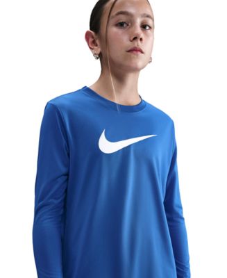 Nike Boys' and Girls' 6-20 Legend Dri-FIT Long-Sleeve T-Shirt - Macy's