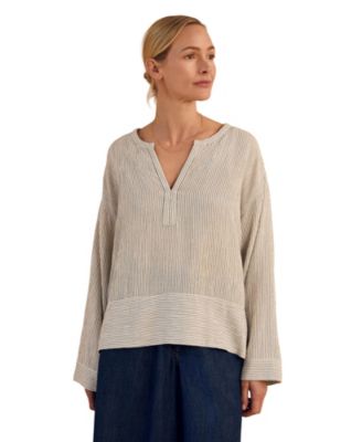 Women's V Neck Relaxed Swing Top