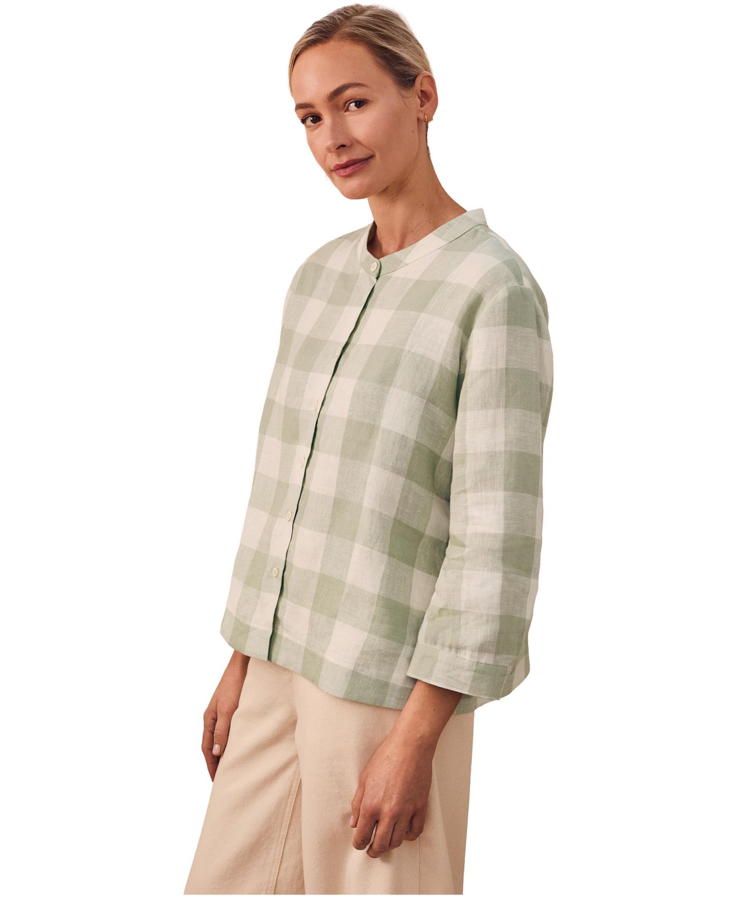 Women's Check Swing Blouse