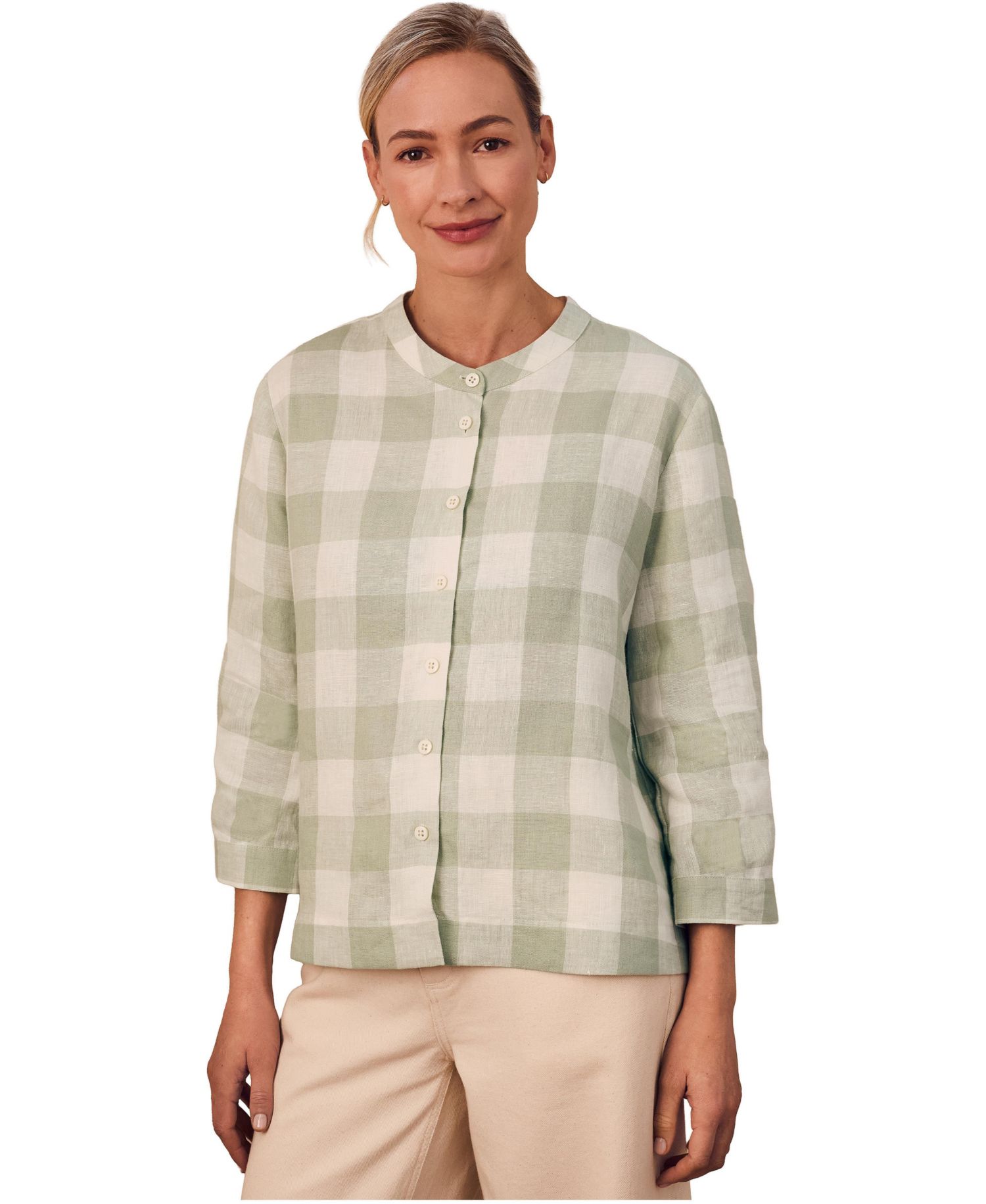 Women's Check Swing Blouse