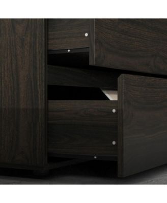 6-Drawers Wood Chest of Drawer Cabinet Organizer Dresser