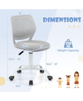 Ergonomic Adjustable-Height Mesh Children Study Chair