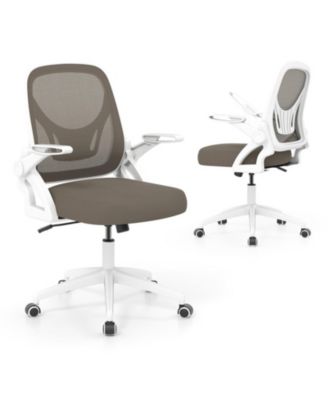 Ergonomic Mesh Desk Chair with Lumbar Support and Flip-Up Arms