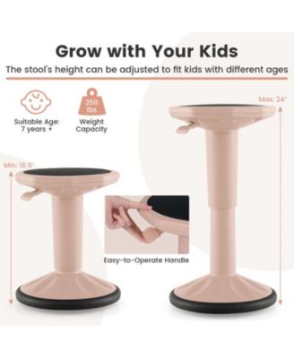 Adjustable-Height Wobble Stool for Active Seating