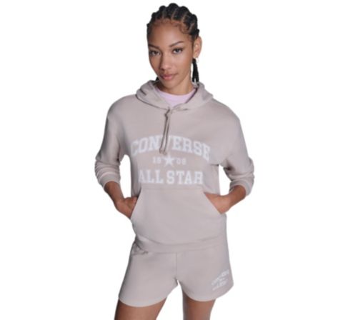 Женское худи Converse All Star Pullover, цвет: Экрю