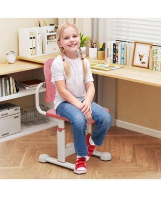 Height-Adjustable Double Back Support Study Chair for Kids 3