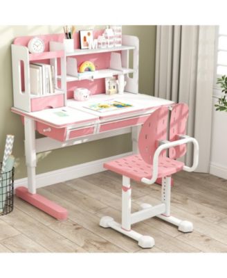 Height-Adjustable Double Back Support Study Chair for Kids 3