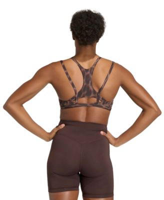 Women's Optime Leopard Strappy Light Support Bra