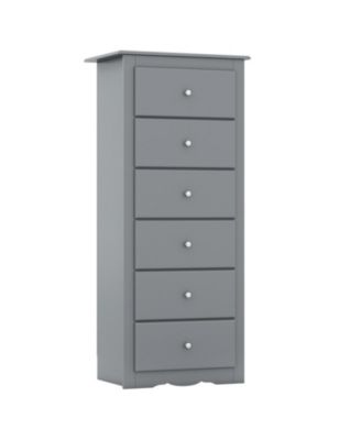 6-Drawer Tall Chest Dresser for Bedroom Storage