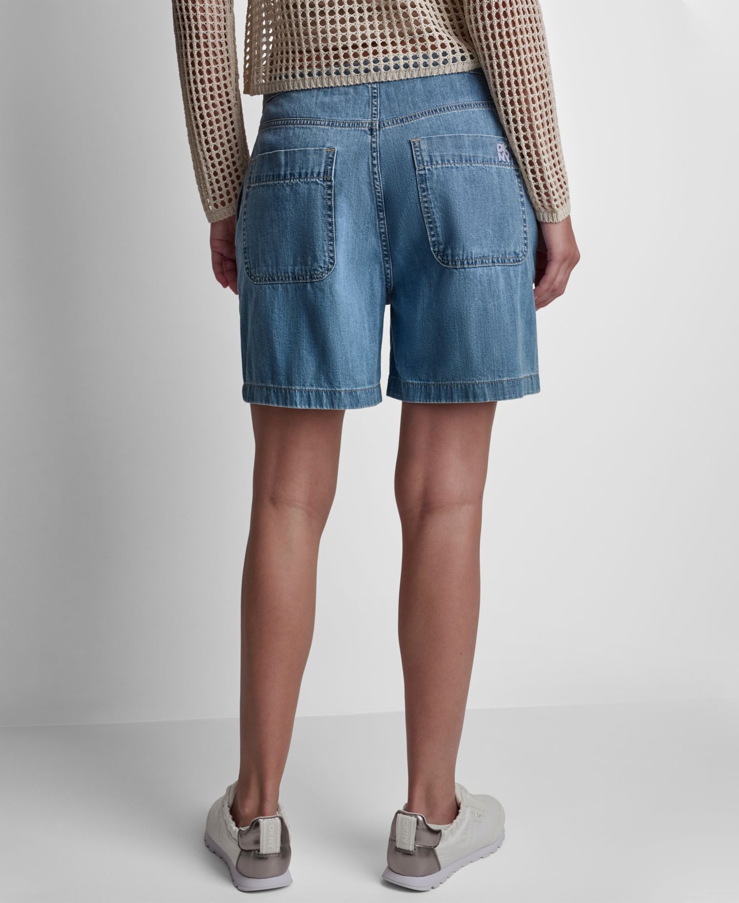 Женские шорты DKNY Jeans Mid-Rise Flowy Relaxed Pull-On, цвет: Paladino — фото 7