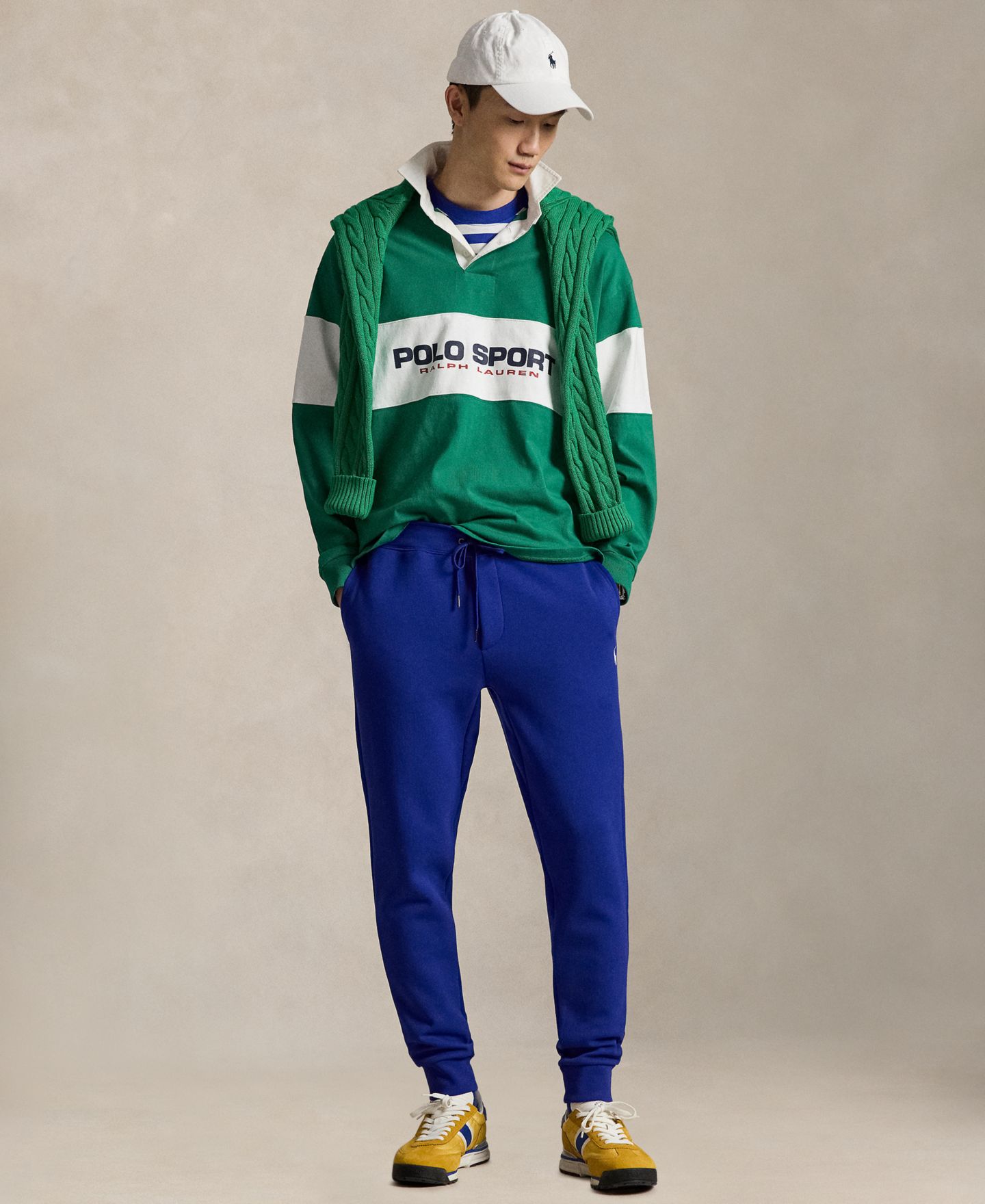 Мужские брюки Polo Ralph Lauren Double-Knit Jogger, цвет: Лазурный — фото 2