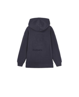 Little Girls Embossed Skull Zip Hoodie