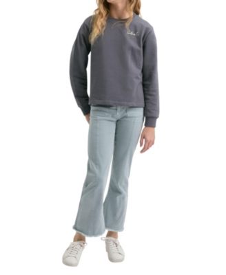 Big Girls sweatshirt embroidered with snake motif