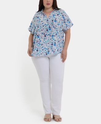 Plus Size Becky Short-Sleeve Top