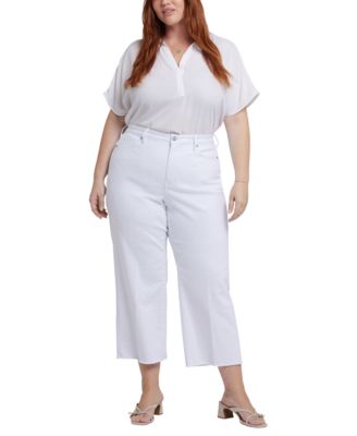 Plus Size Coco Relaxed Wide-Leg Crop Jeans