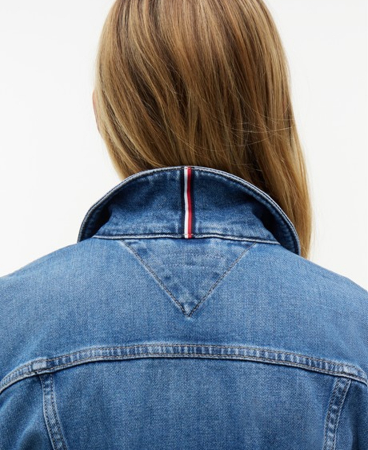 Tommy Hilfiger Women's Slim-Fit Collared Denim Jacket