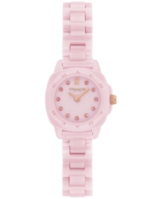 COACH Women's Kitt Pink Ceramic Bracelet Watch 21mm - Macy's
