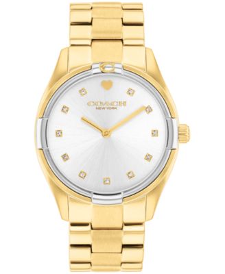 Women's Brooks Gold Tone Stainless Steel Bracelet Watch, 34mm