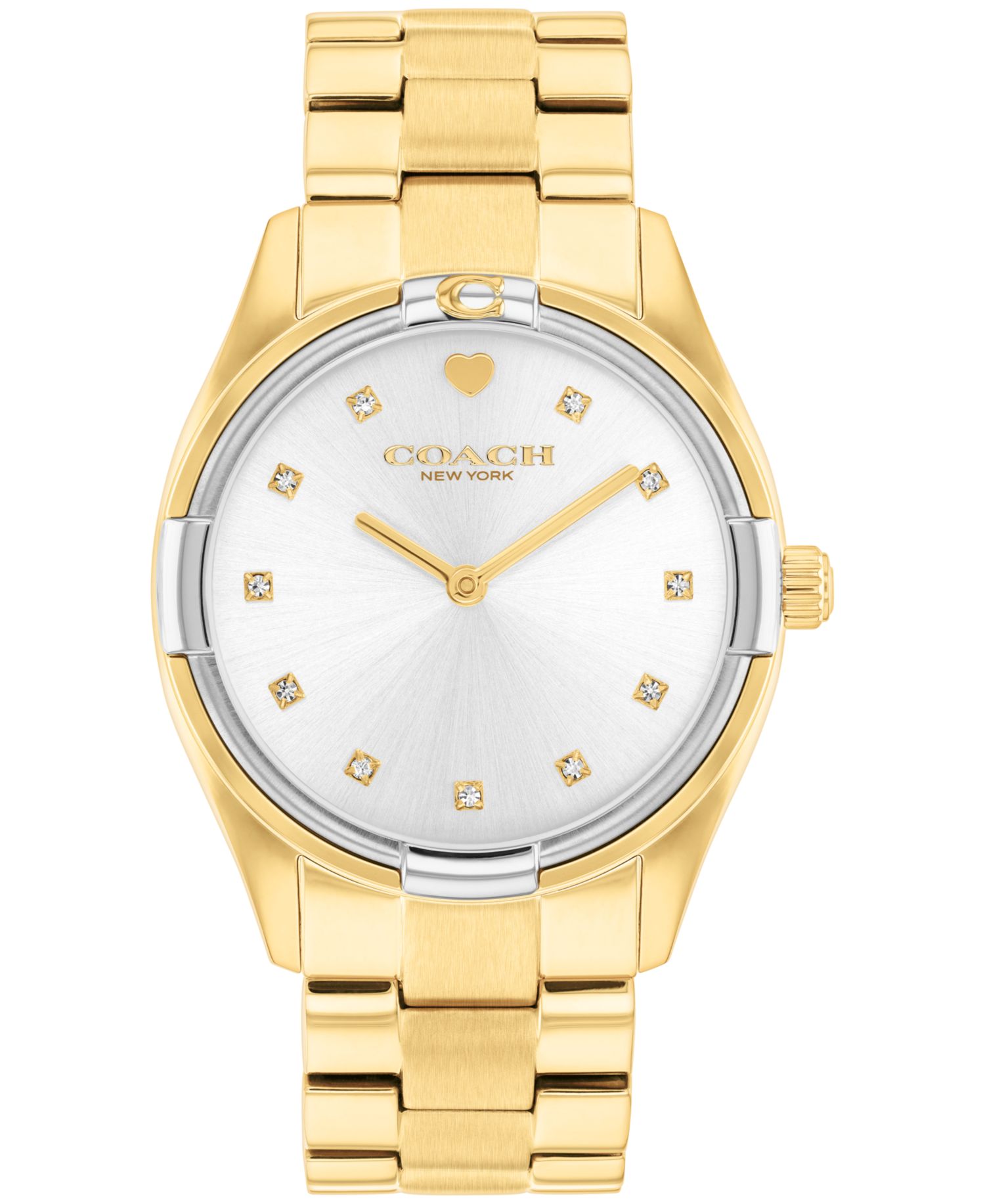 Women's Brooks Gold-Tone Stainless Steel Bracelet Watch 34mm
