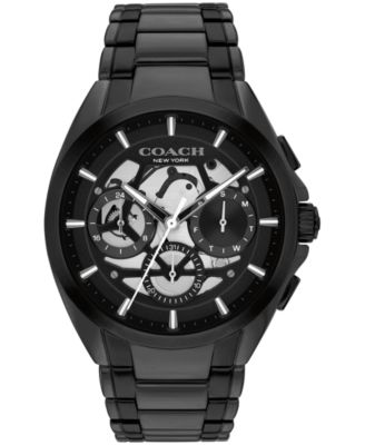 Men's Jackson Black IP Stainless Steel Bracelet Watch, 41.5mm