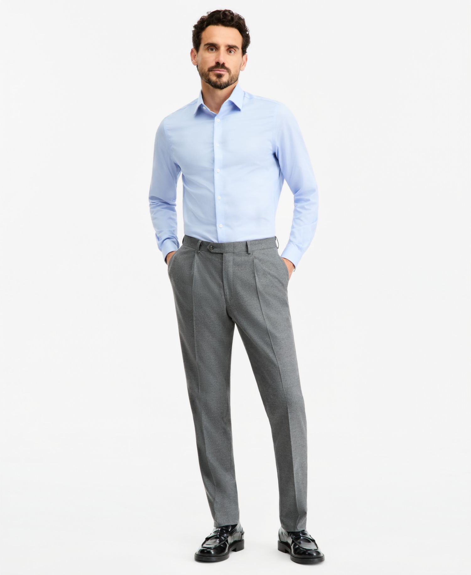 Men's Classic-Fit Flannel Solid Pants