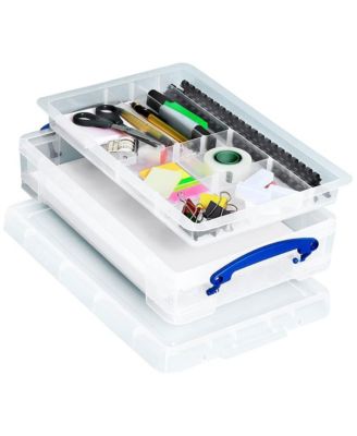 4L Storage Container with Lid and Clip Lock Handles, (10 Pack)