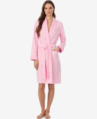 Women's Long-Sleeve Quilted Collar Robe