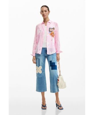 Women's Ruched zipper T-shirt