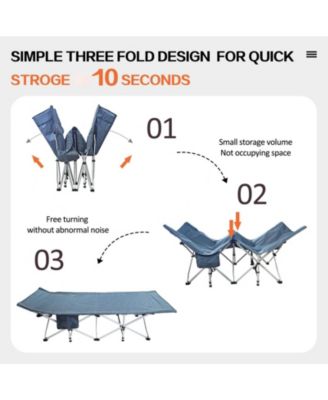 Camping Cot Folding Heavy Duty Guest Bed Outdoor Nap Camping Outdoor Recreation Gear