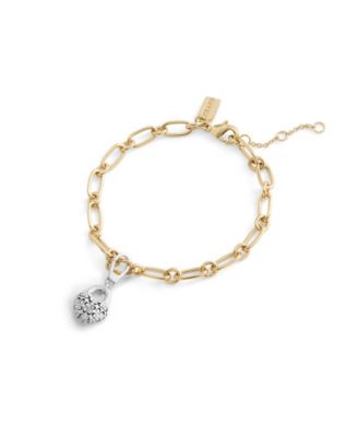 Faux Stone Collectible Signature Quilted C Broken Heart Jewelry Charm