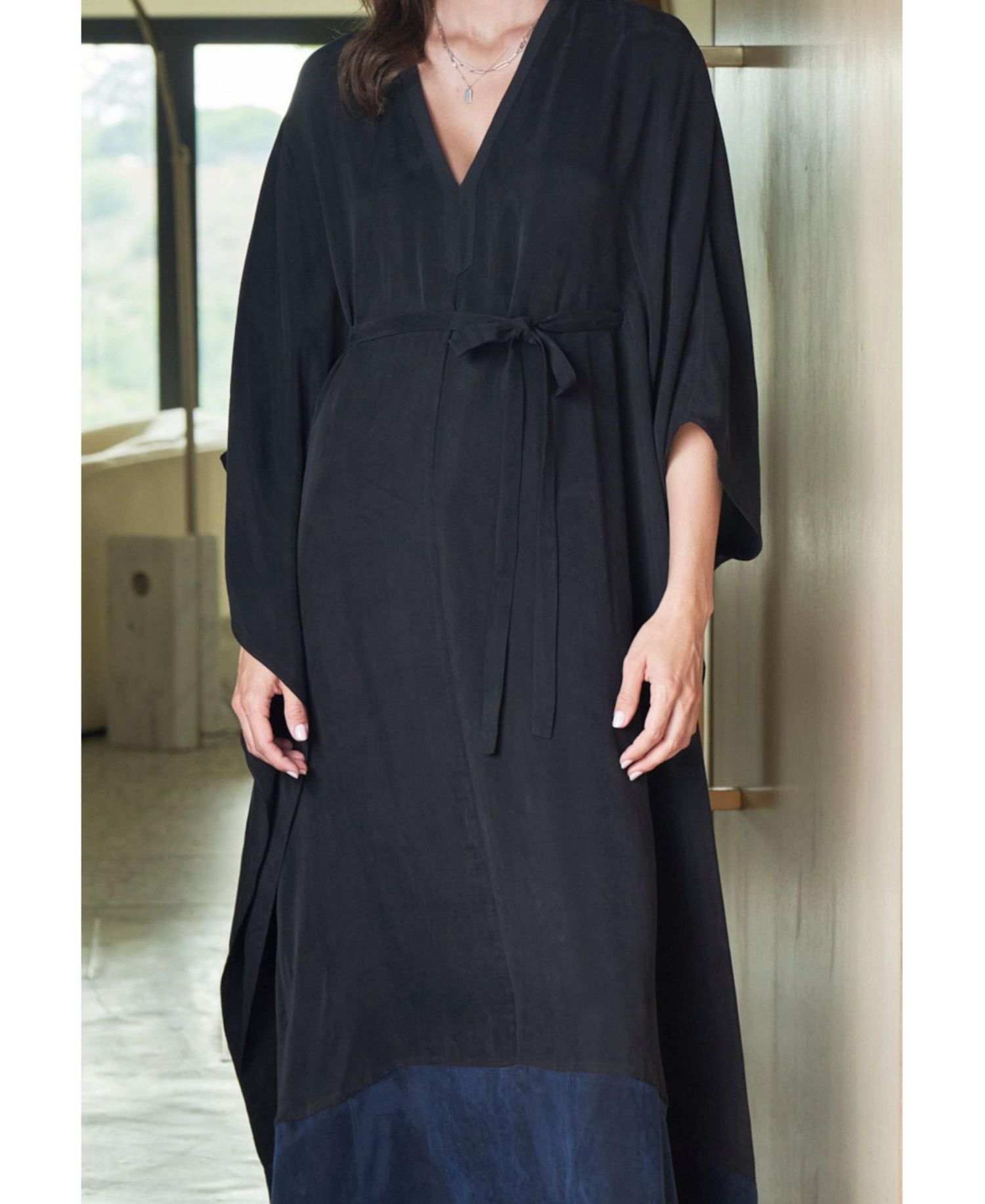 Women's Ocean+Main Colorblock Belted Caftan