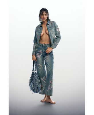 Women's Embroidered denim jacket