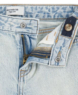 Girls' Eyelet Baggy Jeans