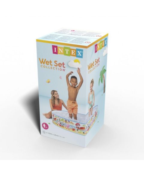 Детский надувной бассейн Intex Beach Days Snapset, 60" x 10", 119 галлонов, от 3 лет