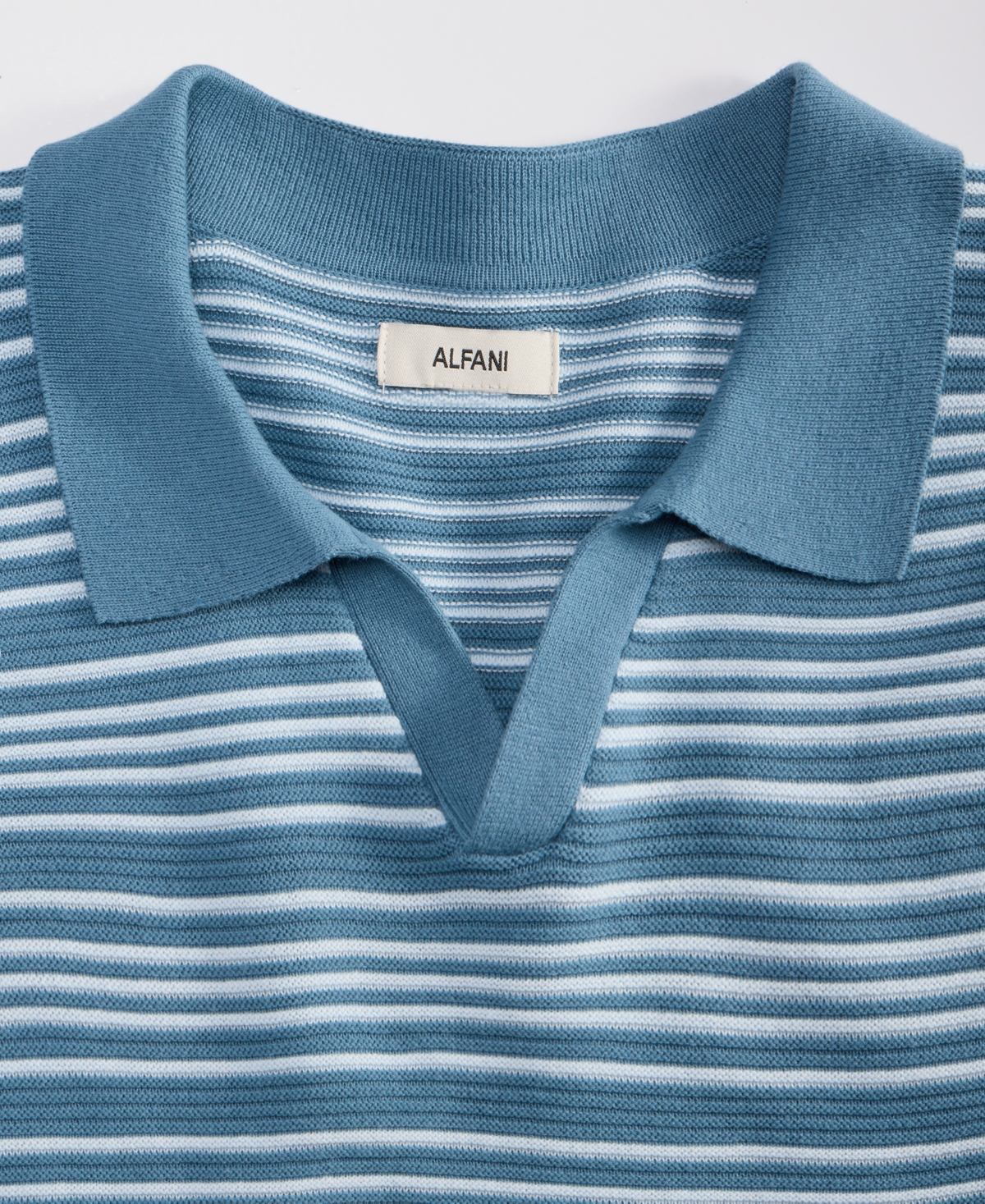 Alfani Men's Short-Sleeve Stripe Button Johnny Sweater, Macy's Exclusive
