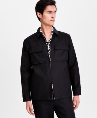 Men's Long-Sleeve Tech Shirt Jacket, Macy's Exclusive