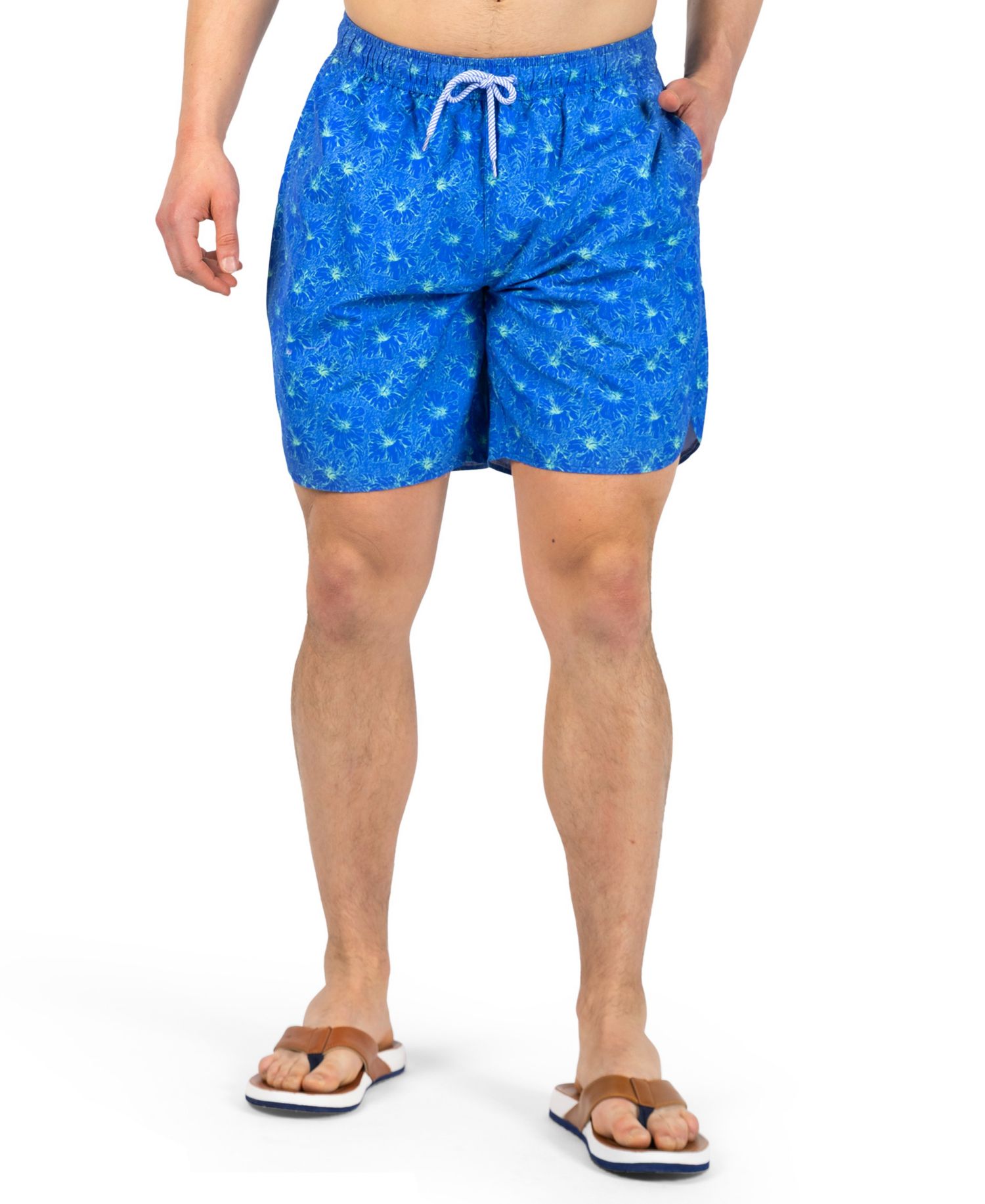 Men's Tropical Floral Printed Swim Shorts
