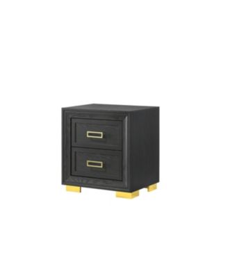 Modern Glam 2-Drawer Nightstand