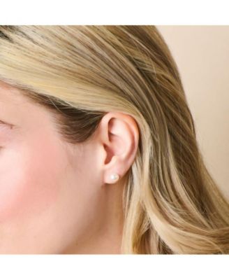 Frida Sterling Silver Pearl Studs