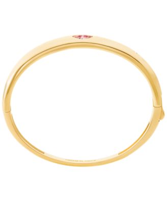 Oval Stone Bangle Bracelet