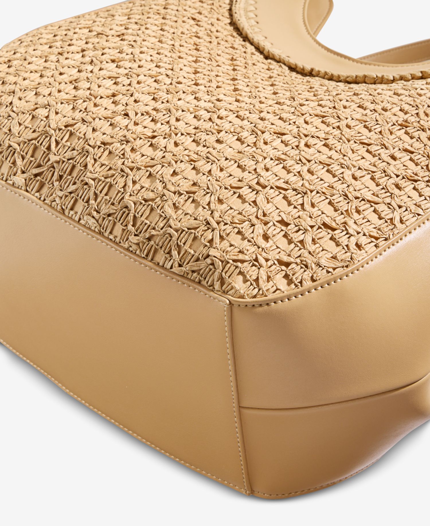 Crochet Straw 4-Poster Tote