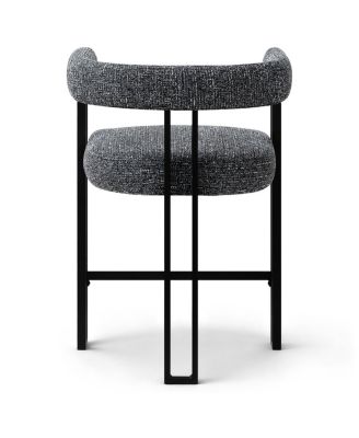 Upholstered Counter Height Stool with Arms, Metal Frame 1 Pc